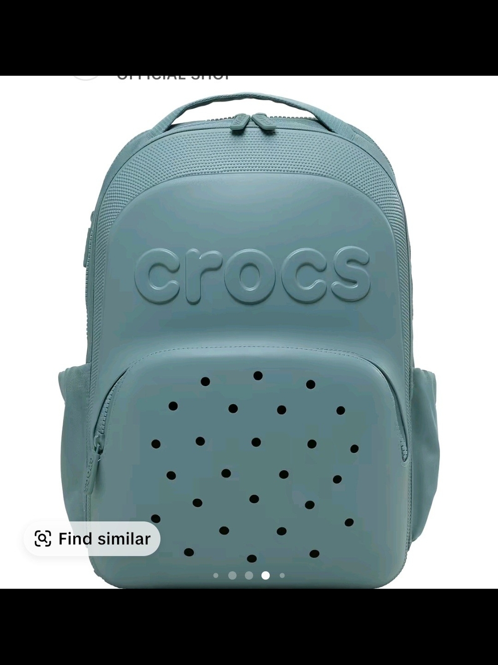 CROCS Men's Teal-Blue Logo Backpack